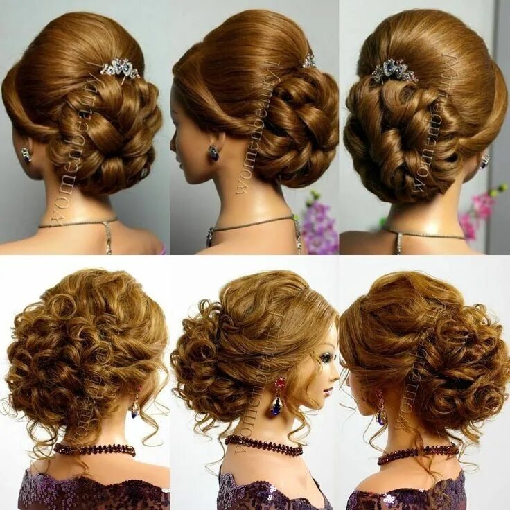 Простая праздничная прическа на длинные волосы Pin on Belleza Pinterest hair, Hair updos, Quince hairstyles