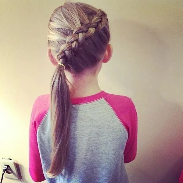 Простая прическа для подростка девочки beautiful hairstyles for little girls on the occasion of the new school year (Wi