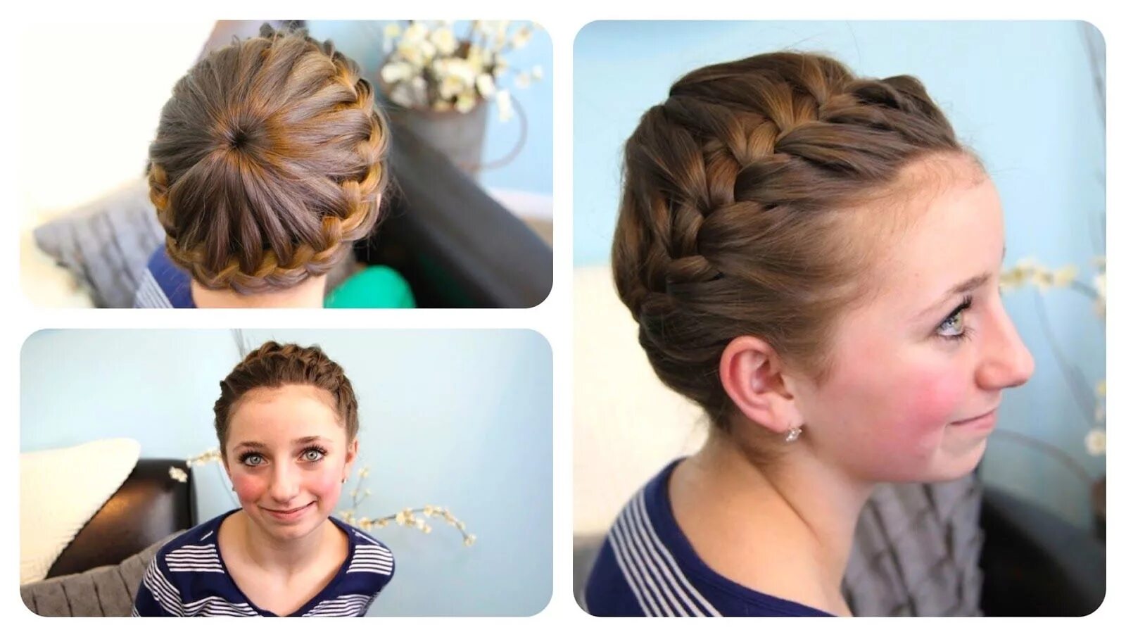 Простая прическа на короткие волосы для школы Cute Girls Hairstyles Top Haircutsyles 2016 Braided hairstyles updo, Cool hairst