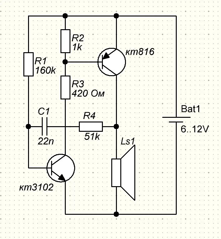 Простая схема своими руками Умощнить "пищалку" на двух транзисторах - Песочница (Q&A) - Форум по радиоэлектр