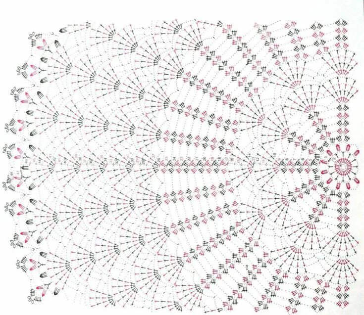 Простая скатерть крючком для начинающих схема САЛФЕТКИ.. Обсуждение на LiveInternet - Российский Сервис Онлайн-Дневников Croch