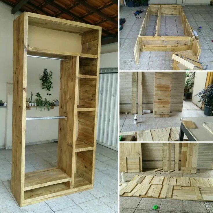 Простая своими руками фото Break Down a Pallet the Easy way for Wood Projects Armário de madeira, Mobiliári