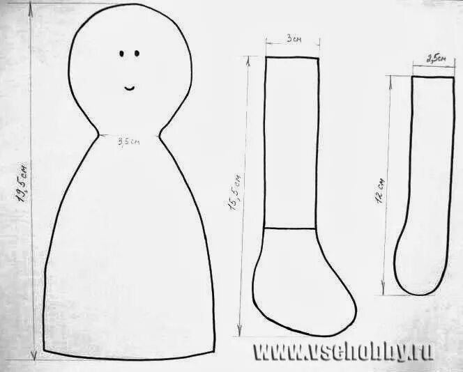 Простая выкройка куклы для начинающих Resultado de imagem para moldes de bonecas de pano Doll sewing patterns, Diy toy