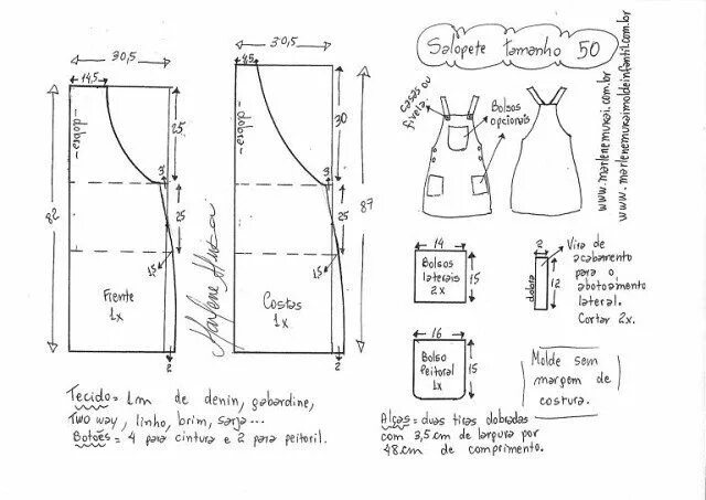 Простая выкройка сарафана Выкройка джинсового сарафана (Размеры 36-50 евро) Printable sewing patterns, Sew