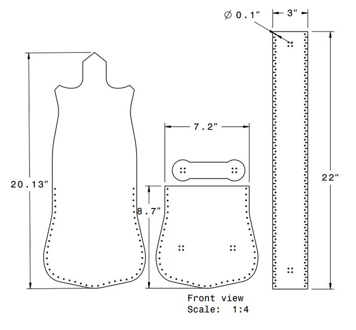 Patrón de cuero, Modelos de carteras, Patrones