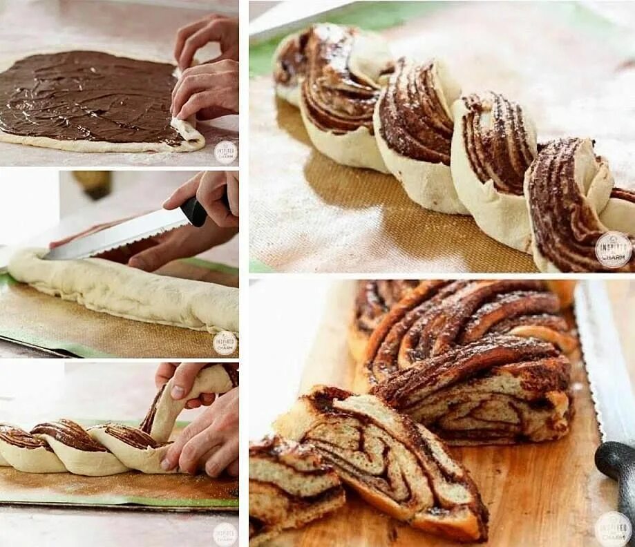 Простая выпечка пошаговые рецепты с фото The WHOot Nutella bread, Nutella recipes, Braided nutella bread