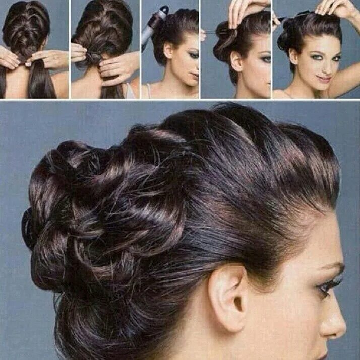 Простая высокая прическа на длинные волосы Updos are life Long hair updo, Braided hairstyles updo, Long hair styles