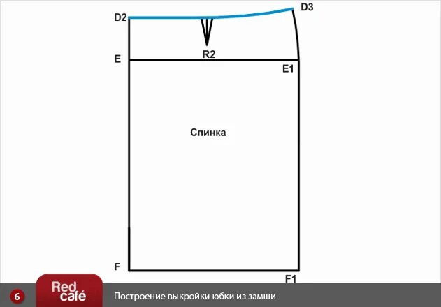 Простая юбка без выкройки RedCafe Построение выкройки юбки из замши