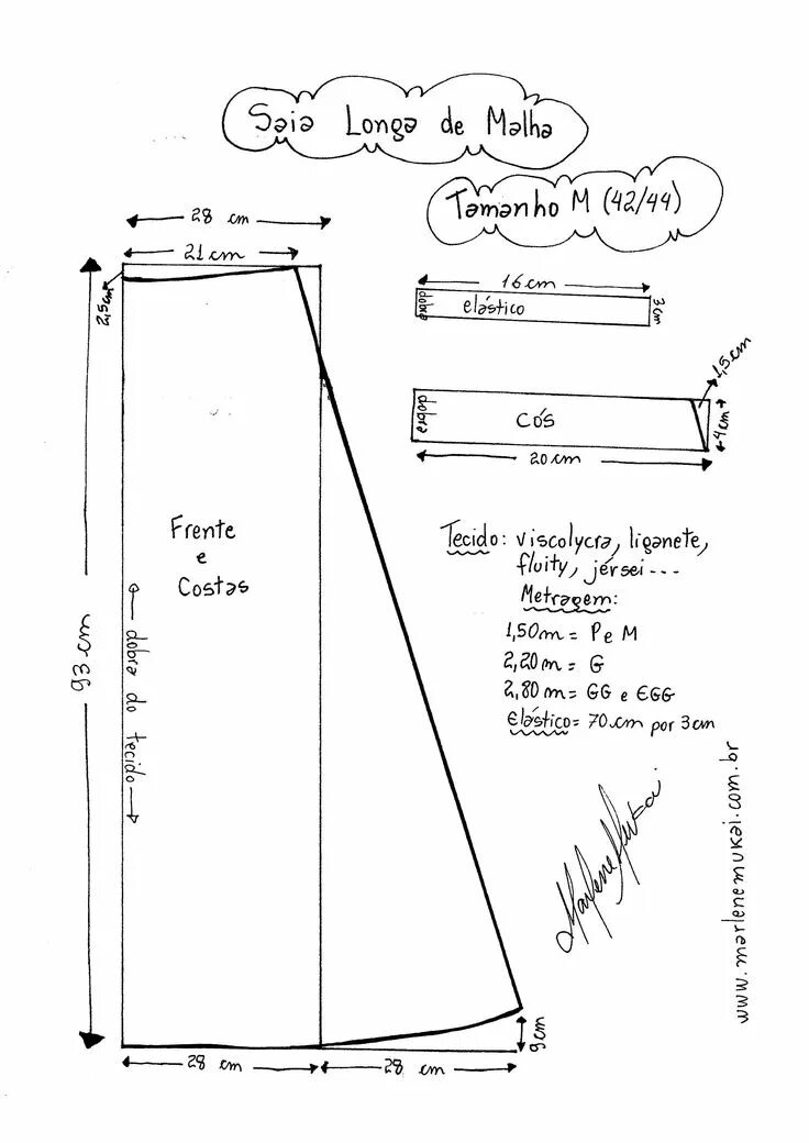 Простая юбка в пол выкройка Molde Saia EvasÊ Longa 2F1 Skirt patterns sewing, Bra sewing pattern, Clothes se