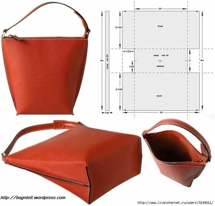 Простая женская сумка из кожи выкройка Pin by florence amiel on Couture Diy leather bag, Leather bags handmade, Leather