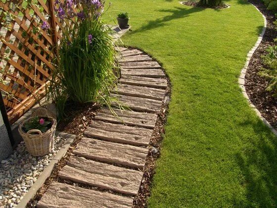 Our Garden Path: Garden Path=Garden Walk Garden paths, Stepping stones, Flea mar