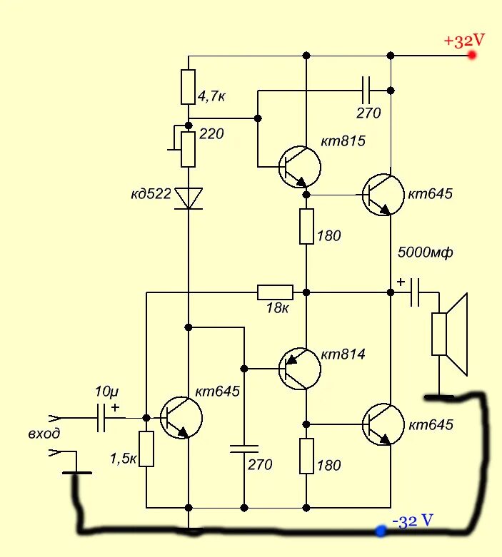 Простейшая схема унч своими руками Картинки ПРОСТЫЕ УСИЛИТЕЛИ СВОИМИ РУКАМИ