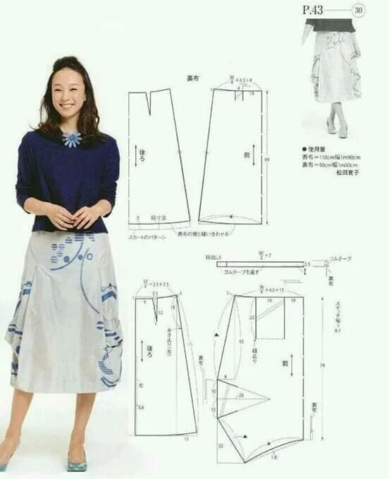 Простейшая выкройка юбки для полных Pin by Pinner on dikiş Clothes design, Clothing patterns, Skirt pattern