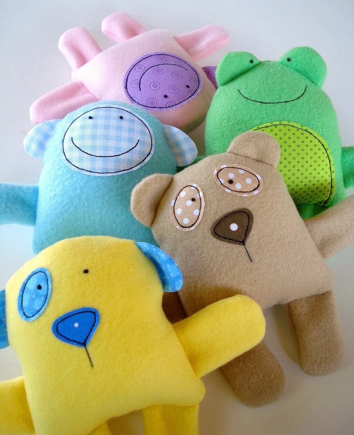 Простейшие игрушки своими руками фото Toy Sewing Pattern PDF Epattern for Baby Animal Softies - Etsy Sewing stuffed an