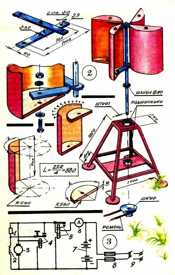 Простейшие самоделки Мини ветроэлектростанция " Перуница Энергия ветра, Электричество, Альтернативная