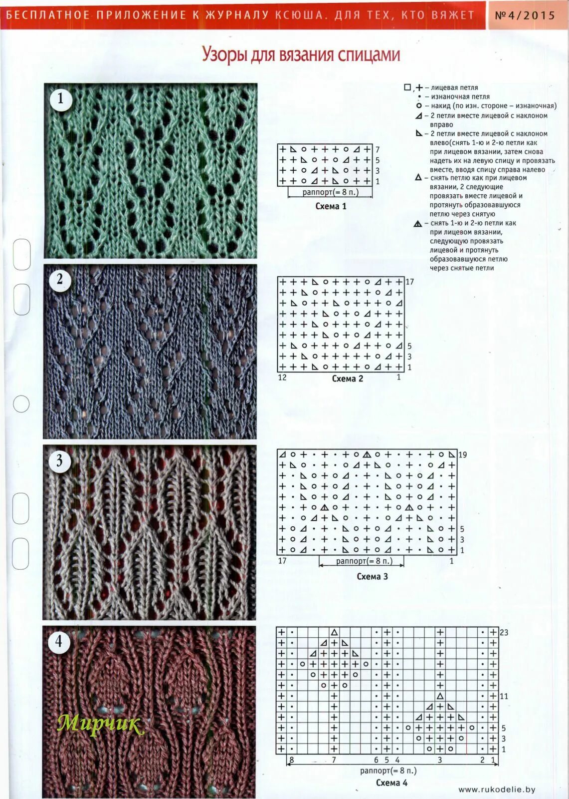 Простейшие схемы вязания ажурные спицами fast, simple image host Knitting patterns, Knitting paterns, Knitting charts