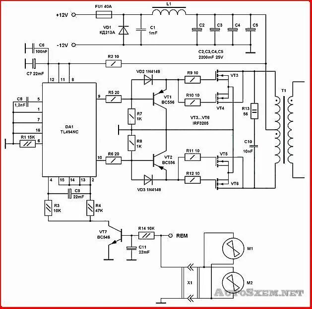 Простейший инвертор своими руками схема инверторный преобразователь 12/220 - Поиск в Google Инверторы, Радиолюбитель, Эл