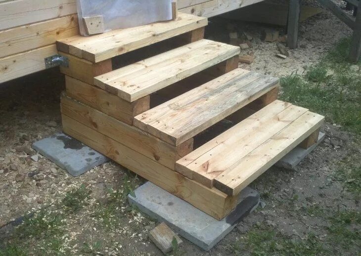 Простое крыльцо для дачи своими руками Pin by K.D on Deck Diy stairs outdoor, Diy garden furniture, Diy stairs