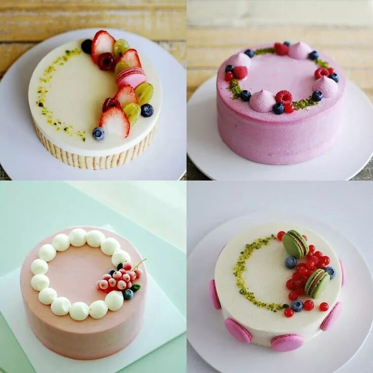 Простое оформление торта Пин на доске cake decorating Вкусняшки, Порции торта, Простой торт