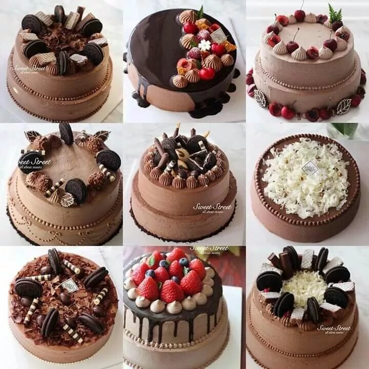 Простое оформление торта в домашних Pin de Rebecca Wanjiku en Food-Cakes & bakes Tortas, Pastel de chocolate decorac