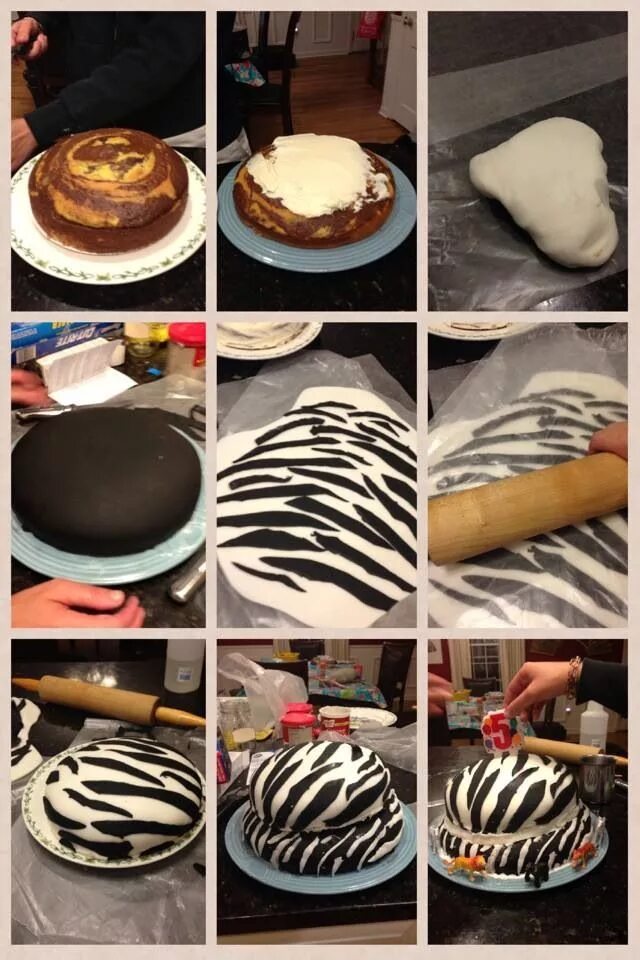 Простое оформление торта зебра Zebra cake Zebra cake, Cupcake cakes, Cake decorating