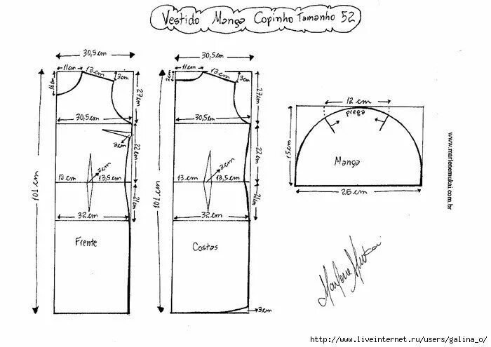 Простое платье 52 размера выкройка бесплатно Дизайн одежды, выкройки и шитье Vestido com manga, Vestido tubinho com manga, Mo