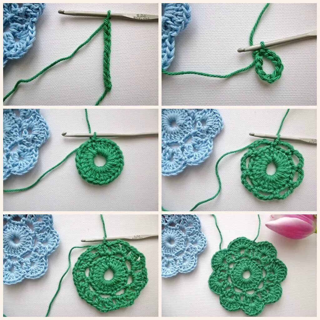 Простое вязание крючком фото My Rose Valley Crochet flowers, Crochet, Crochet crafts