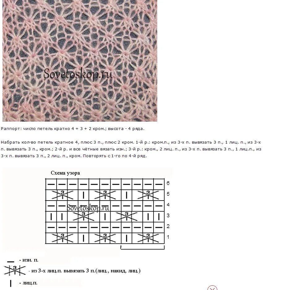 Простой ажурный узор спицами схемы и описание Картинки УЗОР ПРОСТАЯ СЕТКА СПИЦАМИ