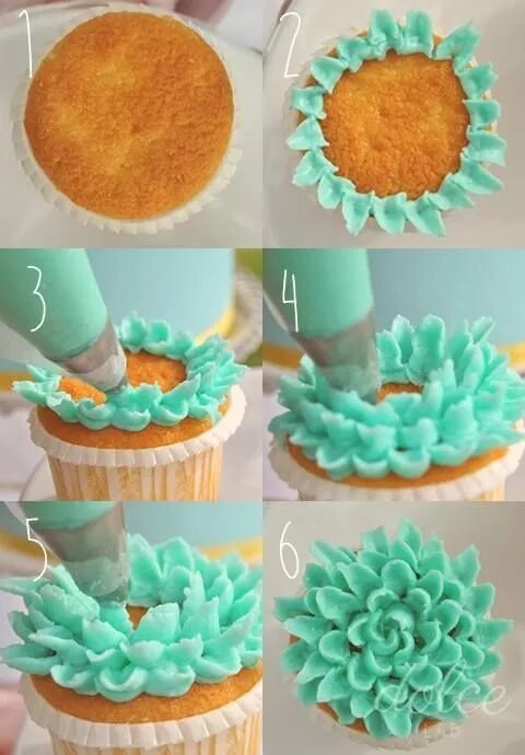 Простой декор для торта для начинающих DIY Cupcake Decoration Cupcakes decoration, Flower cupcakes, Cupcake cakes