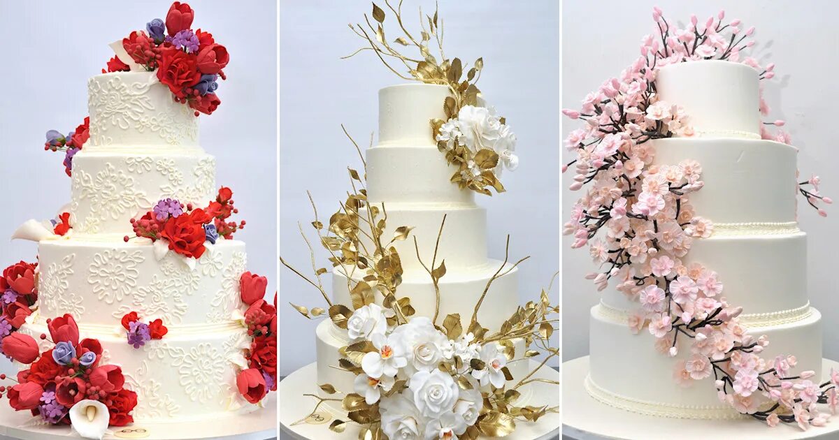 Простой декор свадебного торта Wedding cakes: Toppers & ideas