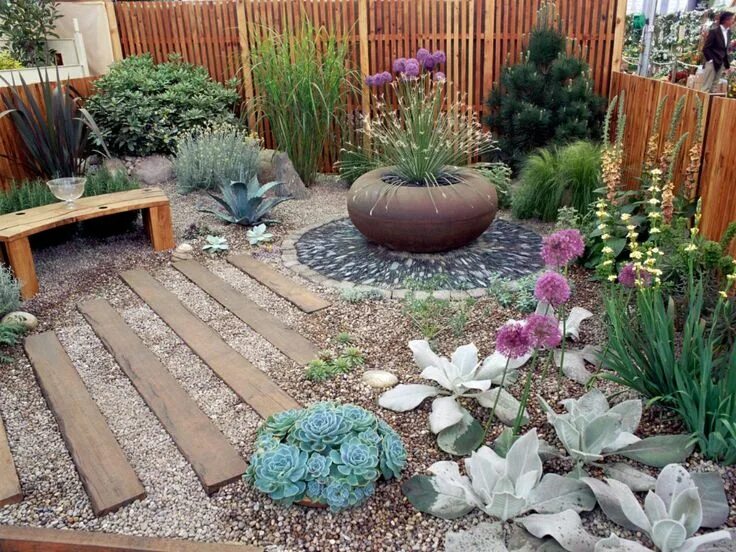 Простой дизайн дачи своими руками Grindtuinen foto's TuinTuin Xeriscape landscaping, Diy garden projects, Xeriscap