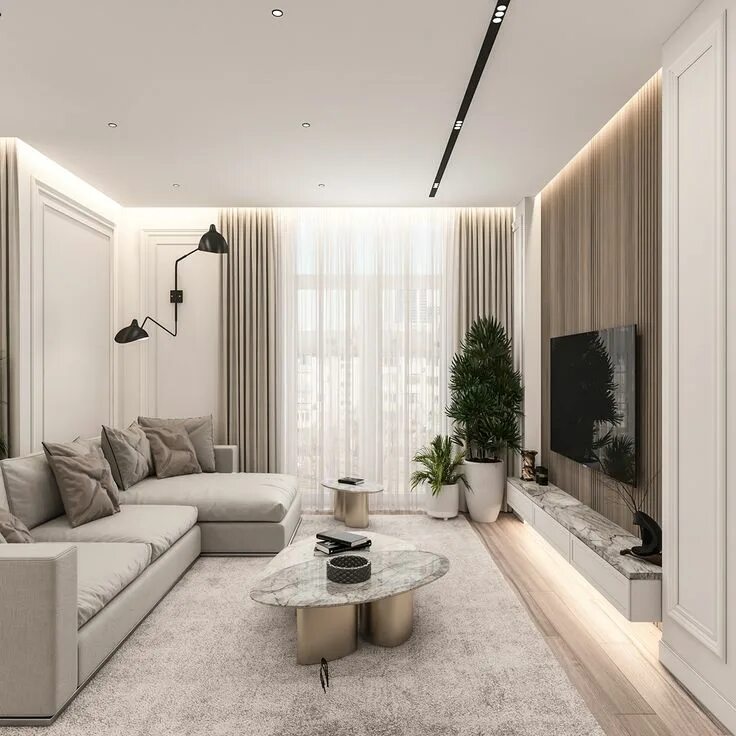 Простой дизайн гостиной Komfort town 75 on Behance Luxury living room, Minimalist living room, Apartment