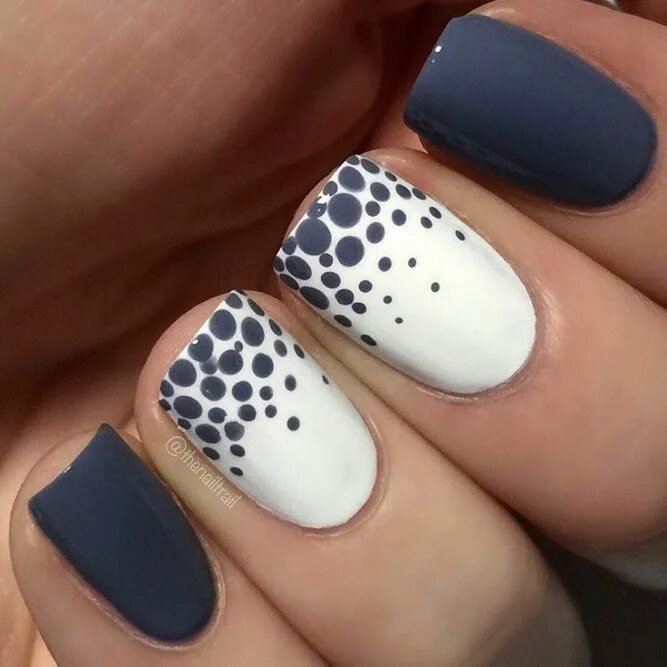 Простой дизайн ногтей фото 25 Nice Nails Designs with Cute Polka Dot Nails Polka dot nails, Nails, Dot nail