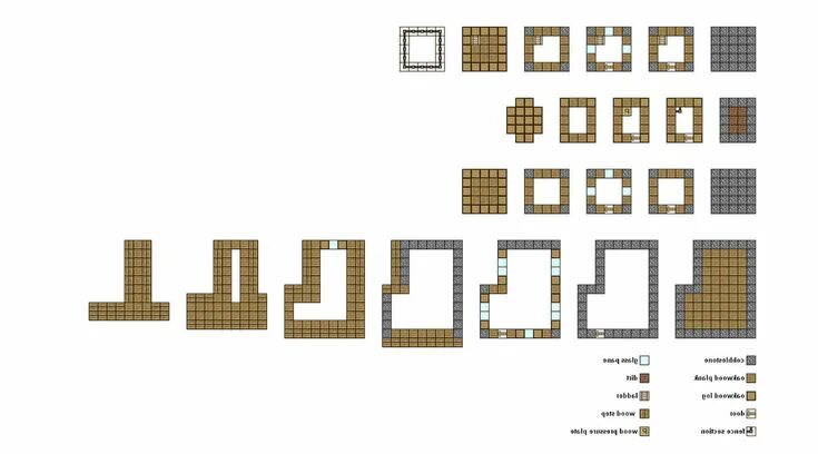 Простой дом в майнкрафте схема minecraft village house - Google Search Minecraft houses blueprints, Minecraft h