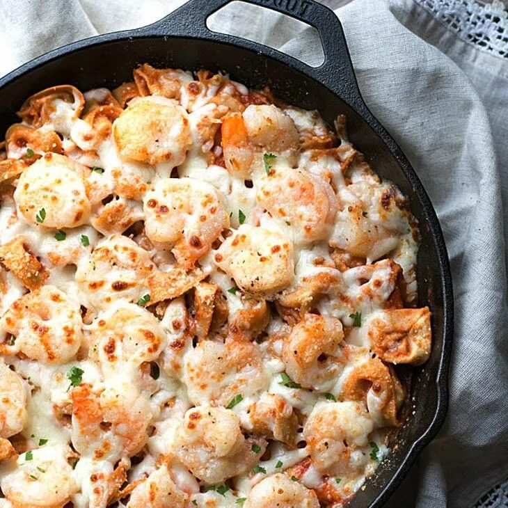 Простой домашний ужин рецепты с фото Easy Italian Shrimp Tortellini Bake Recipe Yummly Recipe Recipes, Cooking, Food