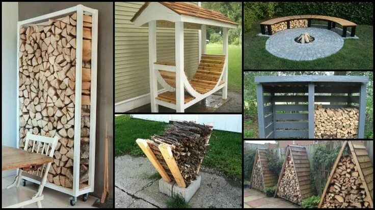 Простой дровник для дачи своими руками 10 Best Firewood Storage Ideas Firewood storage, Wood storage, Firewood