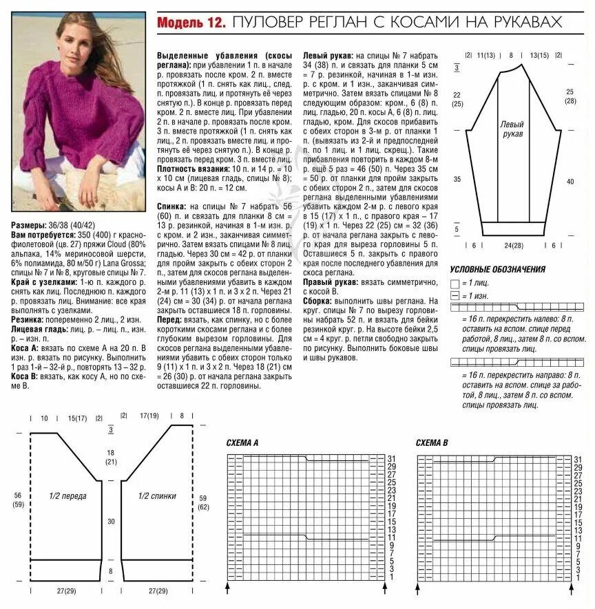 Простой джемпер женский спицами схемы Какой рукав вы предпочитаете в это время суток?) Интересные рукава спицами.Подбо