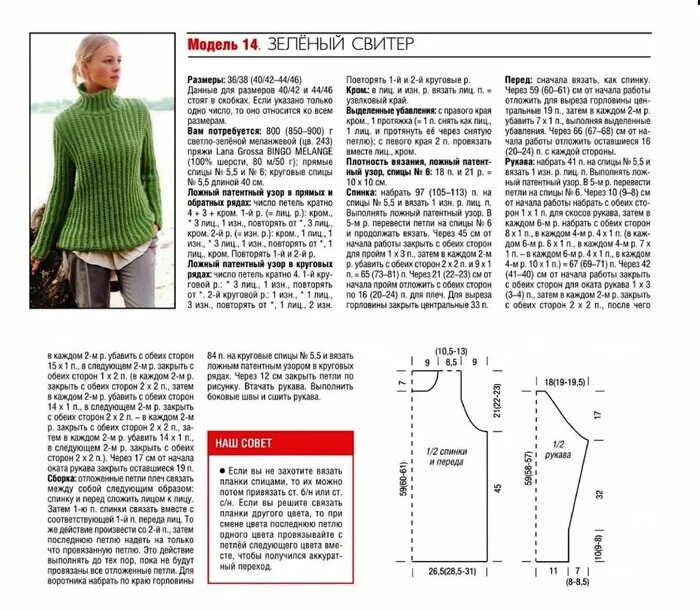 Простой джемпер женский спицами схемы Подборка теплых свитеров и джемперов. Описания+схемы. Вязание на спицах - koneva