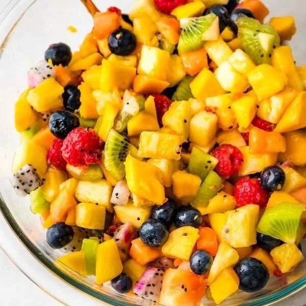 Простой фруктовый салат фото Яркий и сочный Thai Fruit Salad: Подборка фотографий Торты, конфеты, пироги iber