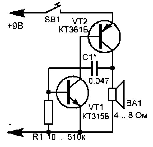 Простой генератор звуковой частоты своими руками схема Форум РадиоКот :: Просмотр темы - Зуммер - повторитель сигнала поворотов