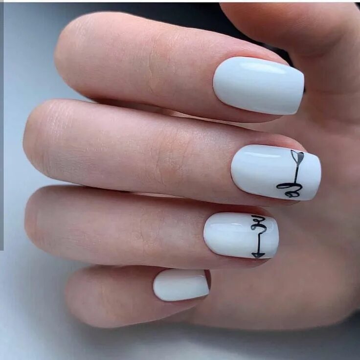 Простой и красивый маникюр 2024 Pin on ⓝ ⓐ ⓘ ⓛ ⓢ Popular nail designs, Geometric nail art, Nail art