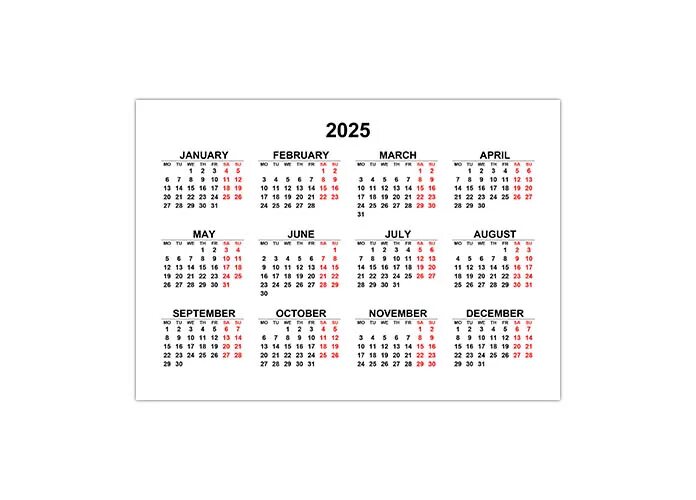 Простой календарь на 2025 год calendar12.ru - Страница 77 - календари в PDF, DOCx, PNG