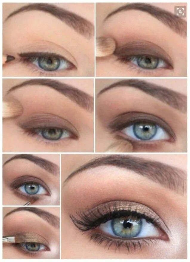 Простой макияж глаз como maquillar ojos verdes ahumados Blue eye makeup, Dramatic eye makeup, Simple