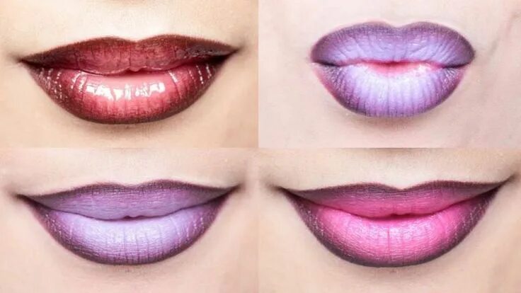 Простой макияж губ Smart Ways Use Lipstick to Make Lips Thicker Make up lippen, Ombre lippen, Lippe