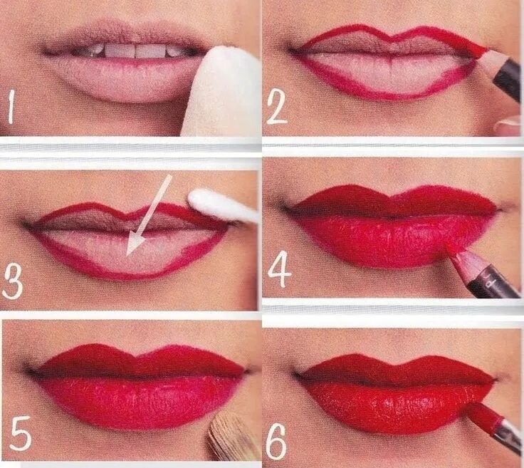 Простой макияж губ lipstick step by step - Lipstick tutorial, How to apply lipstick, Lipstick makeu