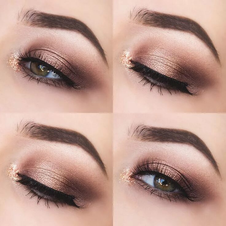 Простой макияж карих глаз Glittery Autumn Eyes. Gemma Louise Fall eye makeup, Subtle smokey eye, Eye makeu