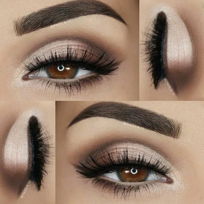 Простой макияж карих глаз Chic Eye Makeup Ideas For Prom ★ See more: http://glaminati.com/eye-makeup-for-p