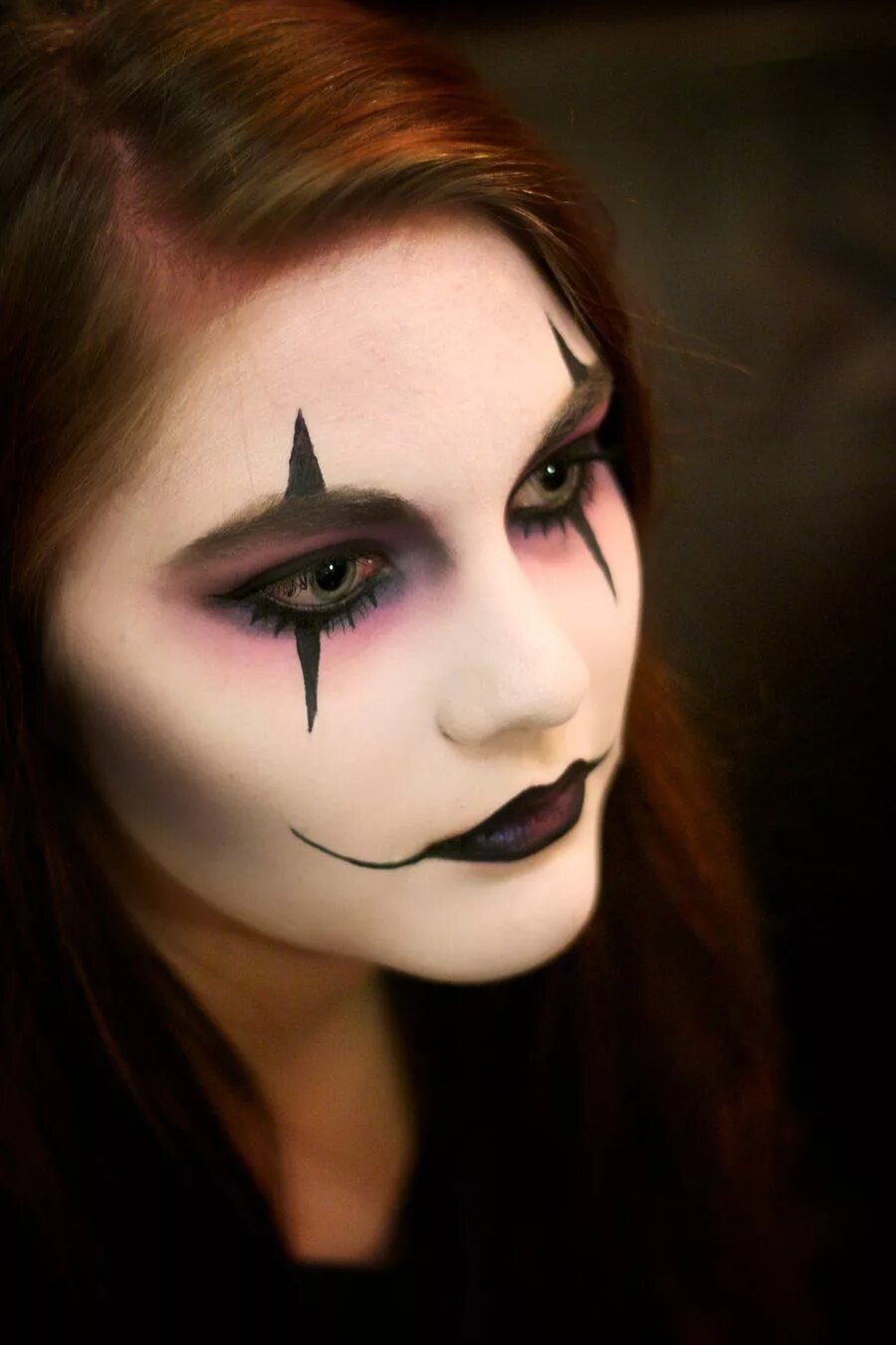 Простой макияж на хэллоуин Harlequin by wolfieodd.deviantart.com Harlequin makeup, Halloween costumes makeu