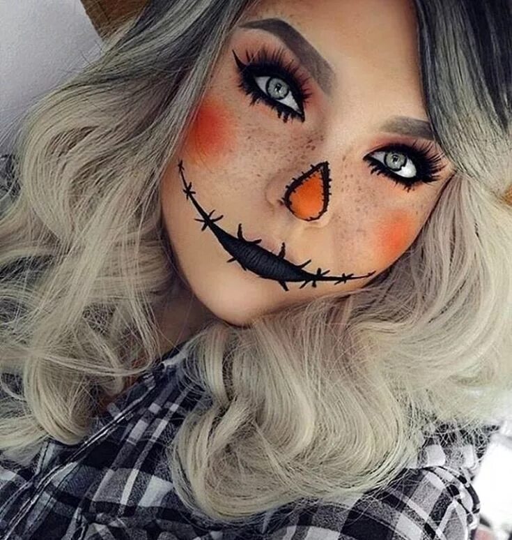 Простой макияж на хэллоуин Pin von Polina Lapaeva auf Макияж на хэллоуин Halloween make up ideen, Vogelsche