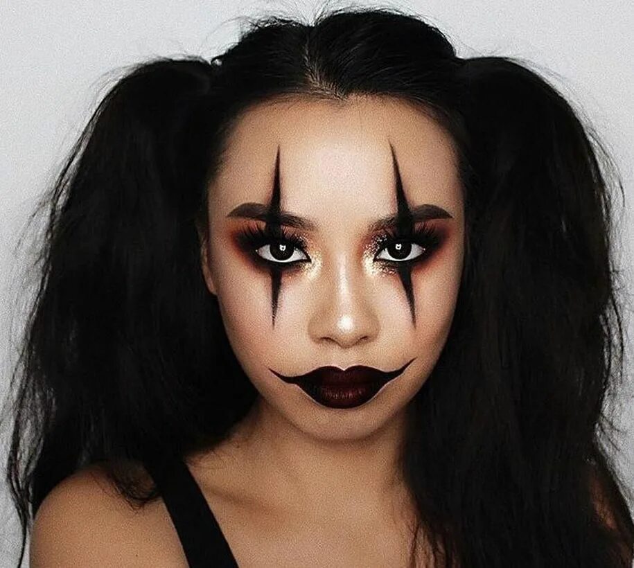 Простой макияж на хэллоуин Cómo disfrazar a tus ojos este Halloween de cubrebocas Maquillaje de halloween m